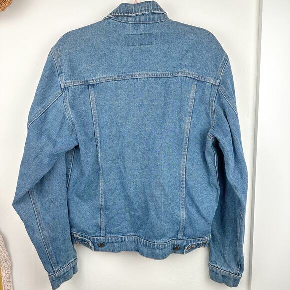 Vintage Western Wrangler Denim Jacket Western Trucker Jacket Wrangler Hero - Picture 3 of 5